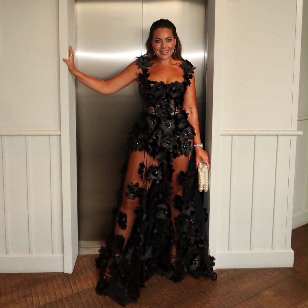 NEW IN  Bronx Banco Rosalie Noir Gown in Black