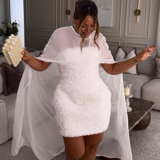 RENT | BUY Nadine Merabi Maisy White Dress