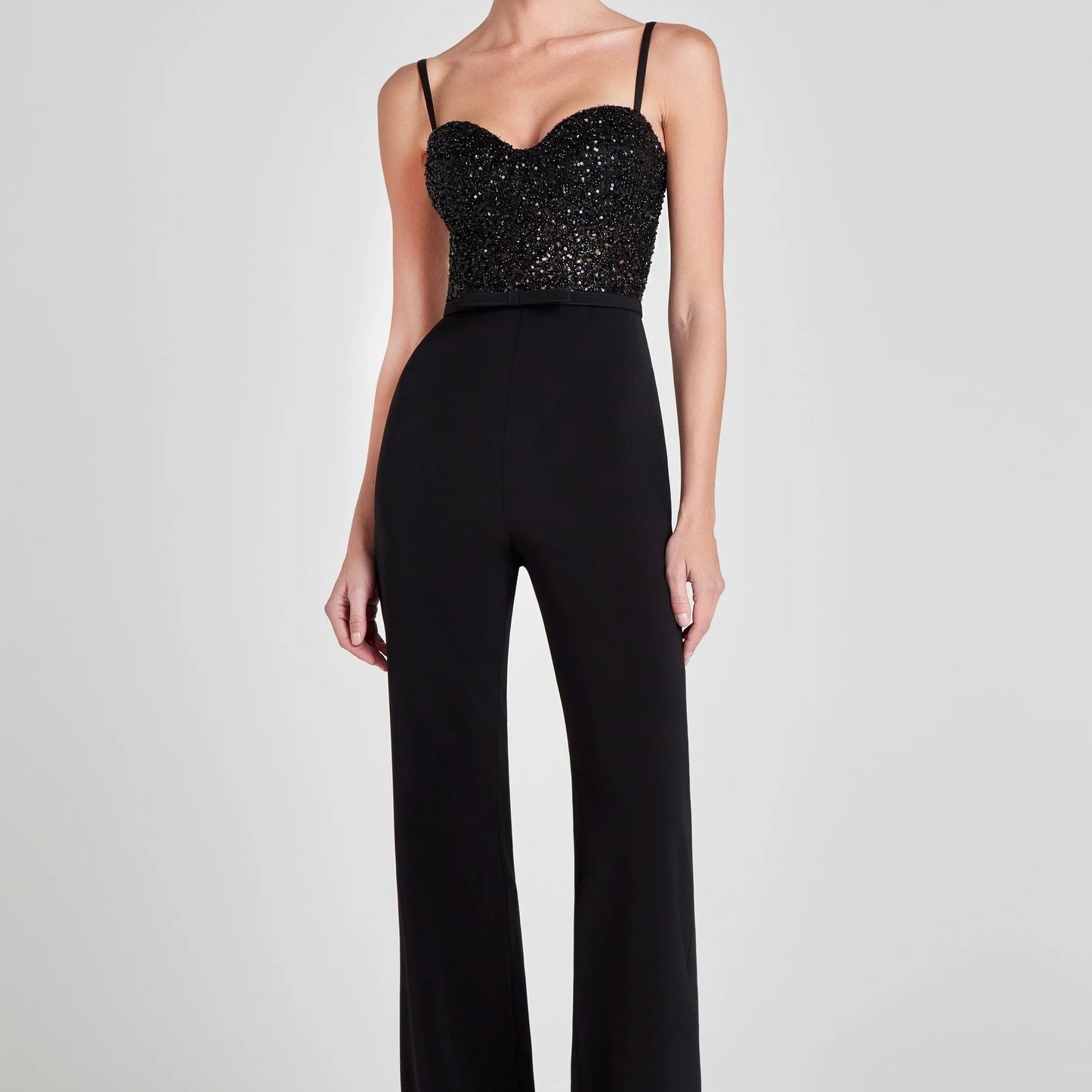 RENT | BUY Nadine Merabi Georgia Black Jumpsuit RRP £395