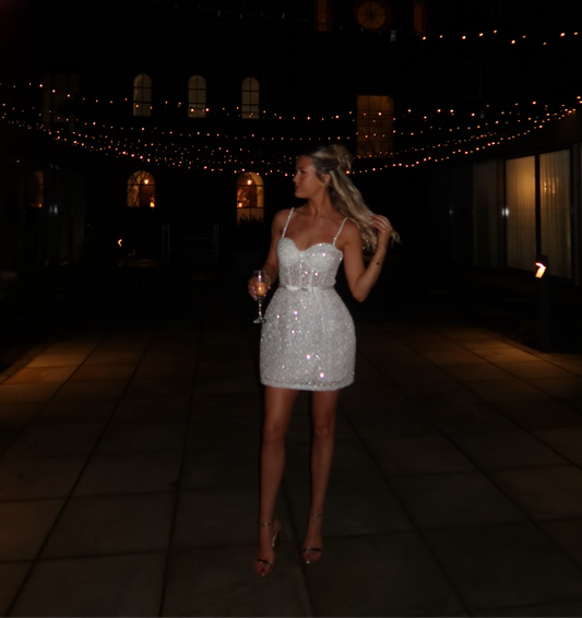 SAMPLE SALE Nadine Merabi Alice White Dress - Size S