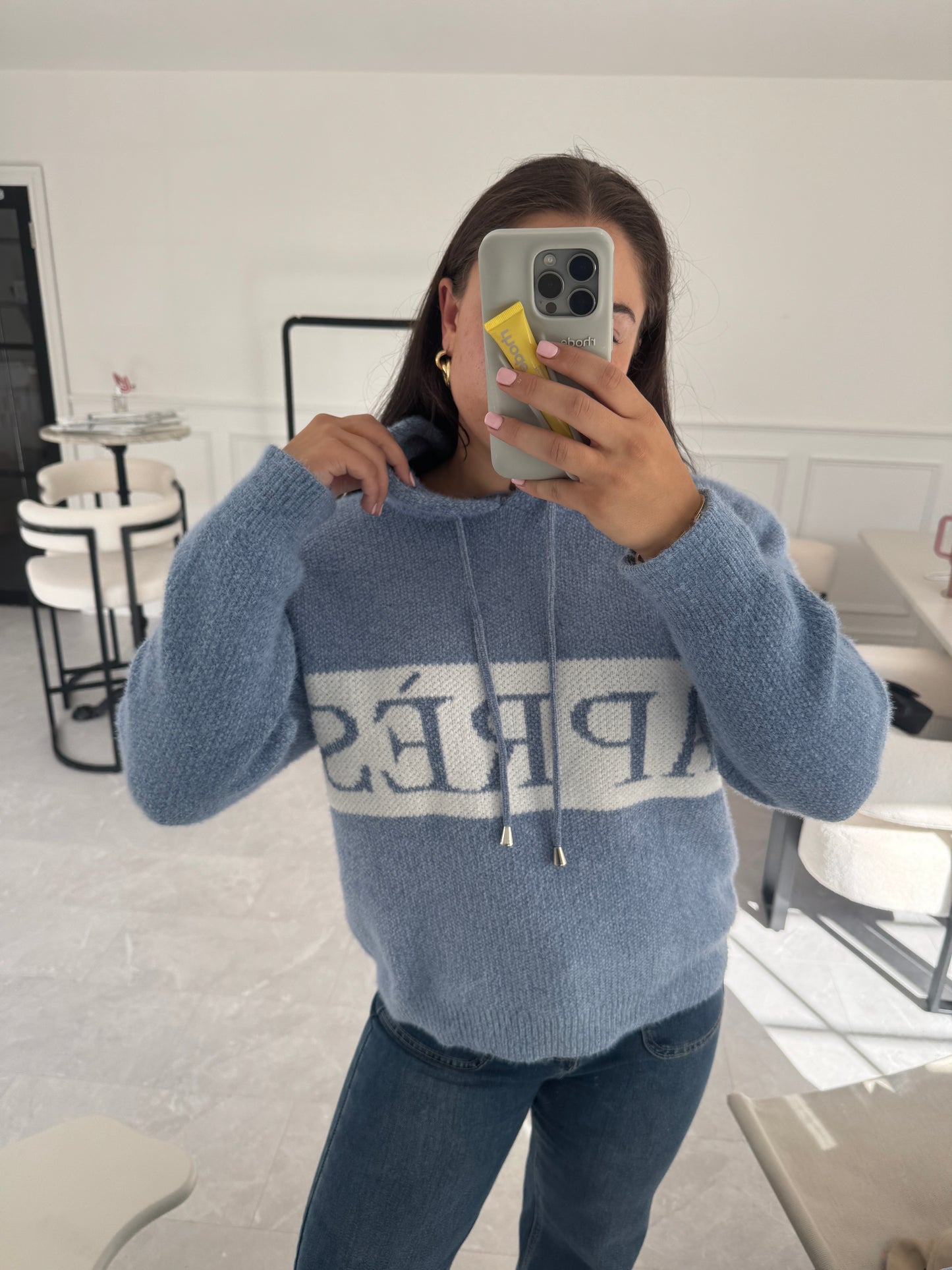 ‘Apres’ Drawstring Hoodie