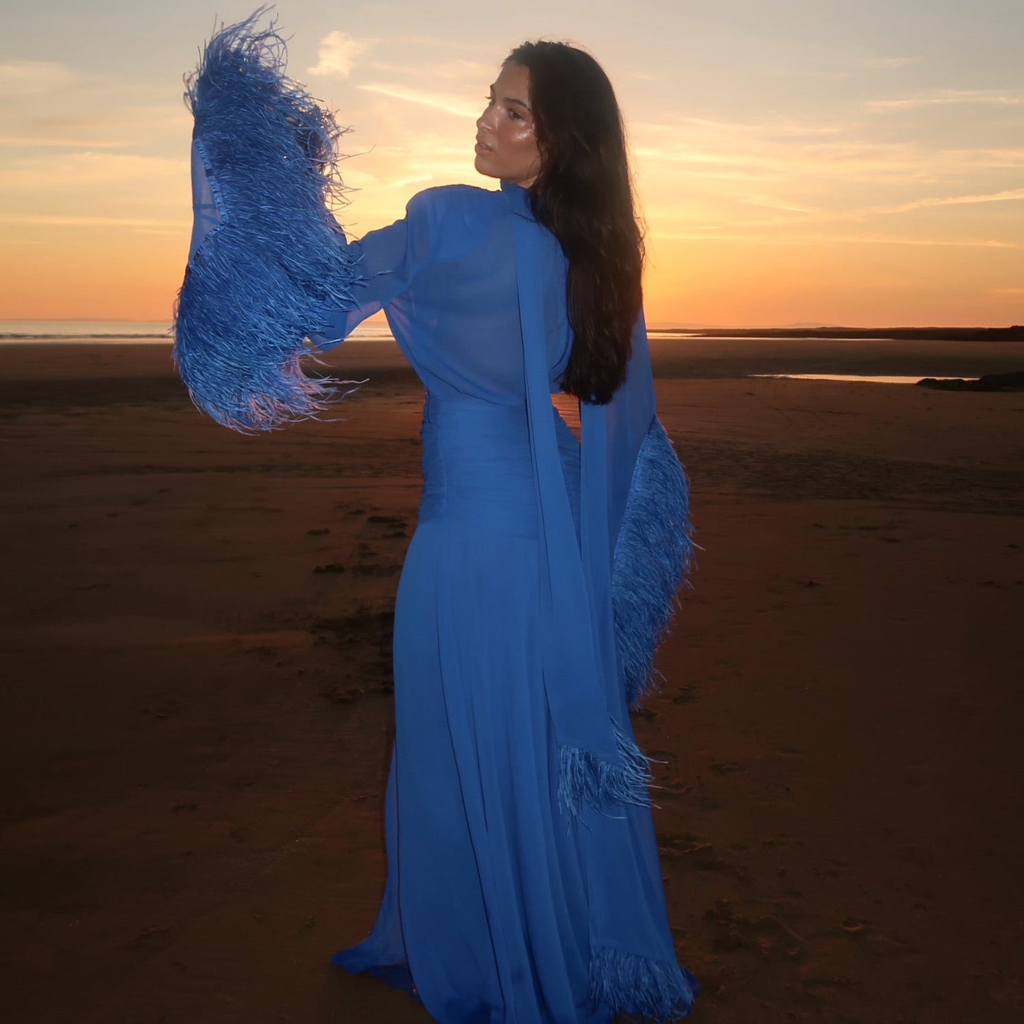 RENT | BUY Bronx & Banco Geisha Cobalt Blue Maxi Dress