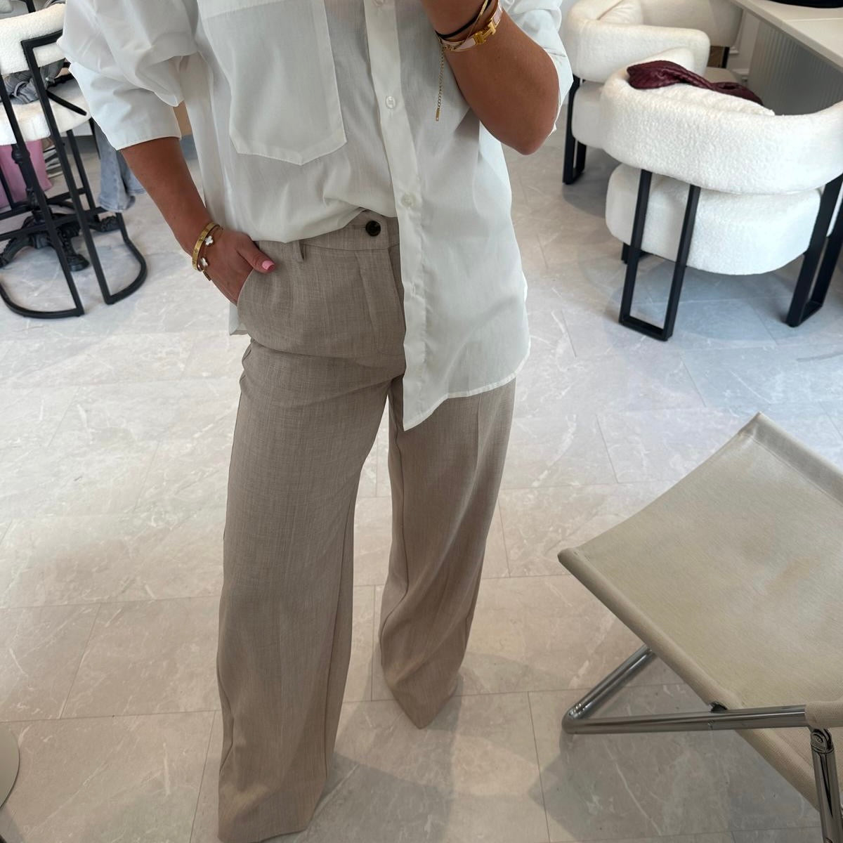 Tara Tailored Wide Leg Trousers