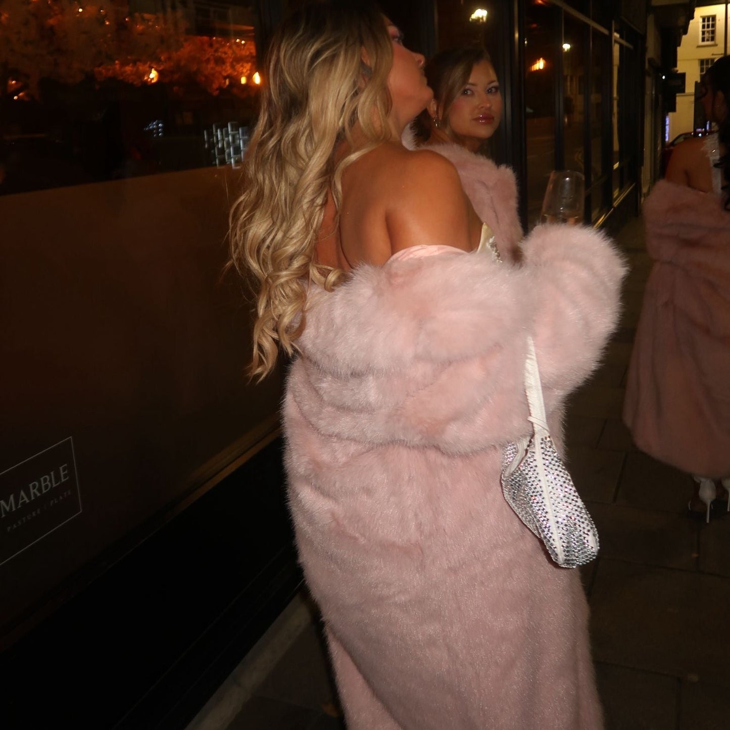 Carmel Faux Fur Long Coat