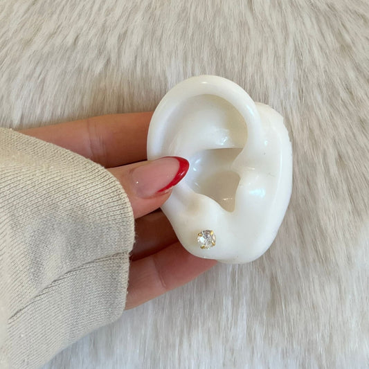 Chelsea 925 Sterling Silver Cubic Zirconia Stud Earring