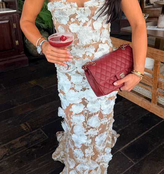 RENT | BUY Bronx & Banco Jasmine White Gown Dress