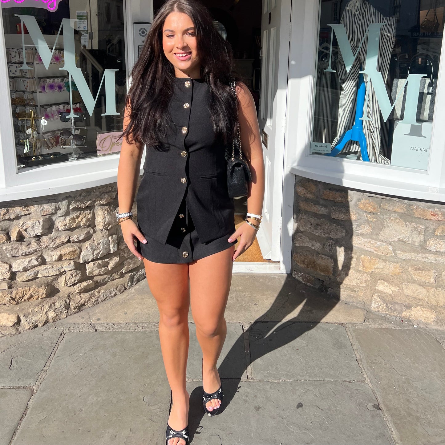 Mila Tailored Button Waistcoat