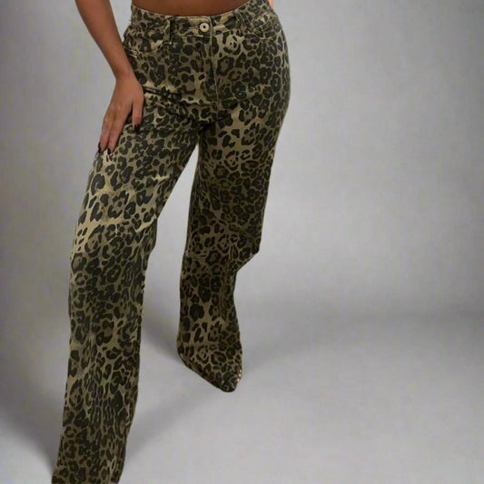 Cheetah Print Jeans