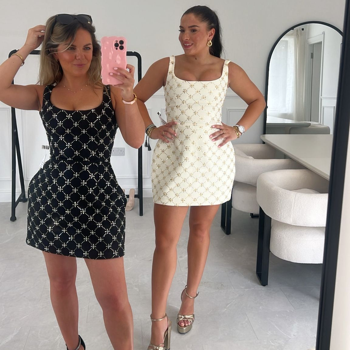 RENT | BUY Nadine Merabi Sofia Ivory Dress