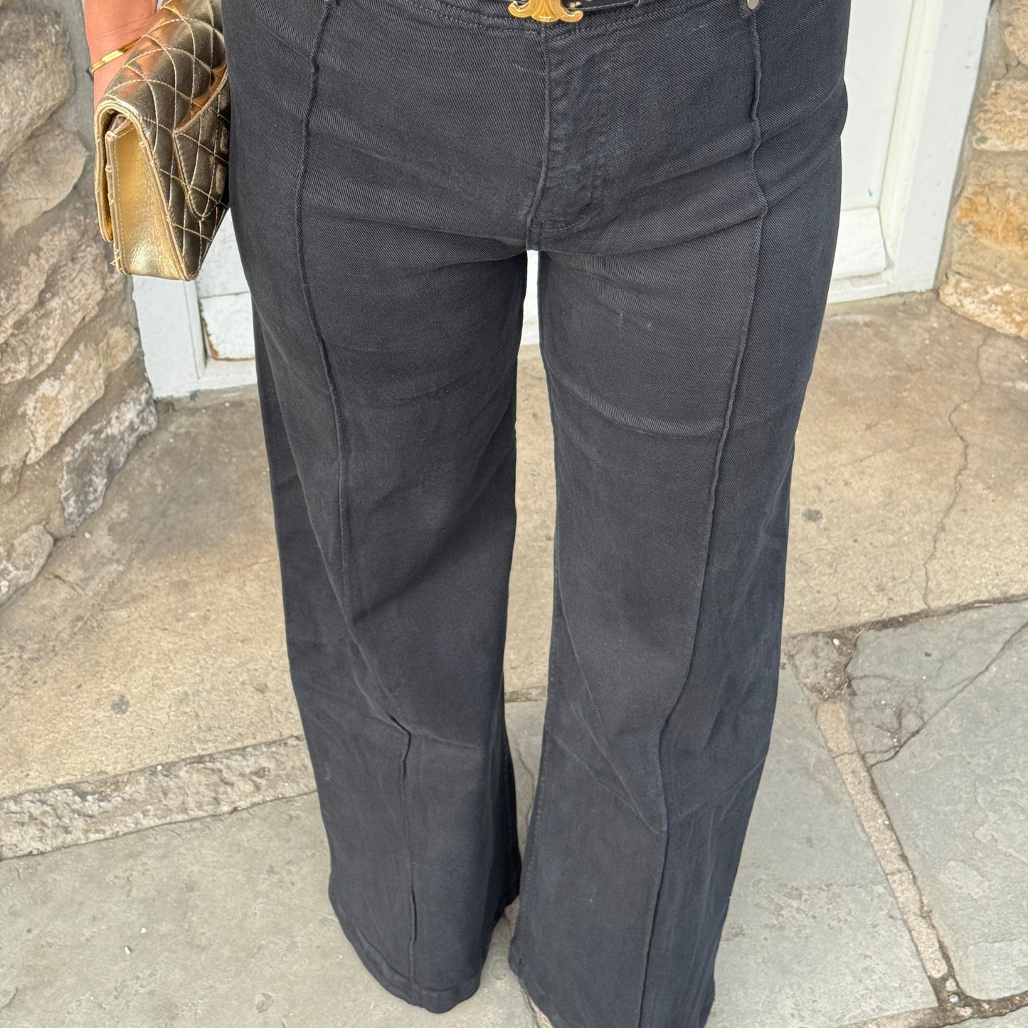 Valencia Visible Seam Wide Leg Jeans