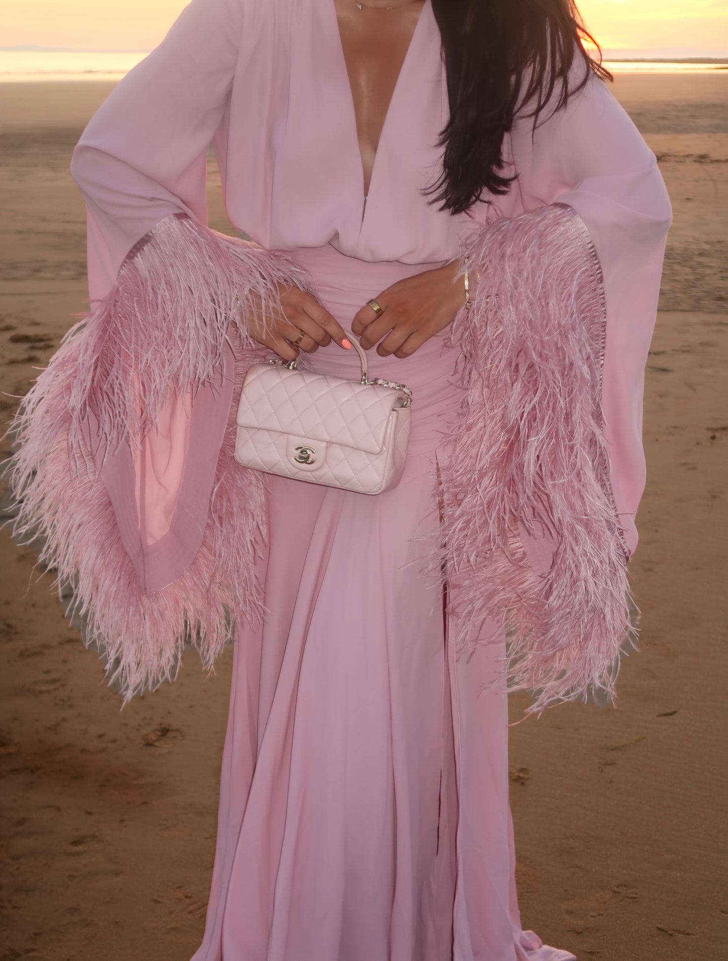 RENT | BUY Bronx & Banco Geisha Baby Pink Maxi Dress