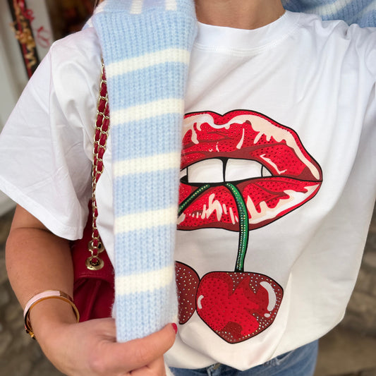 ‘Lips & Cherry’ T-shirt