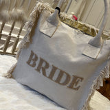 RENT £38 | BUY £92 Hudson Blu - Freyed Tote Bag - Bride - RRP £130