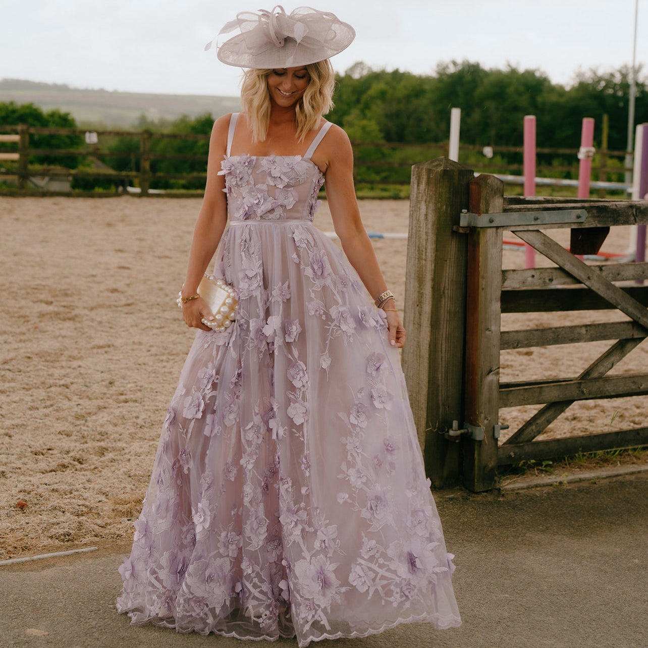 RENT | BUY Bronx & Banco Anastasia Lavender Maxi Dress