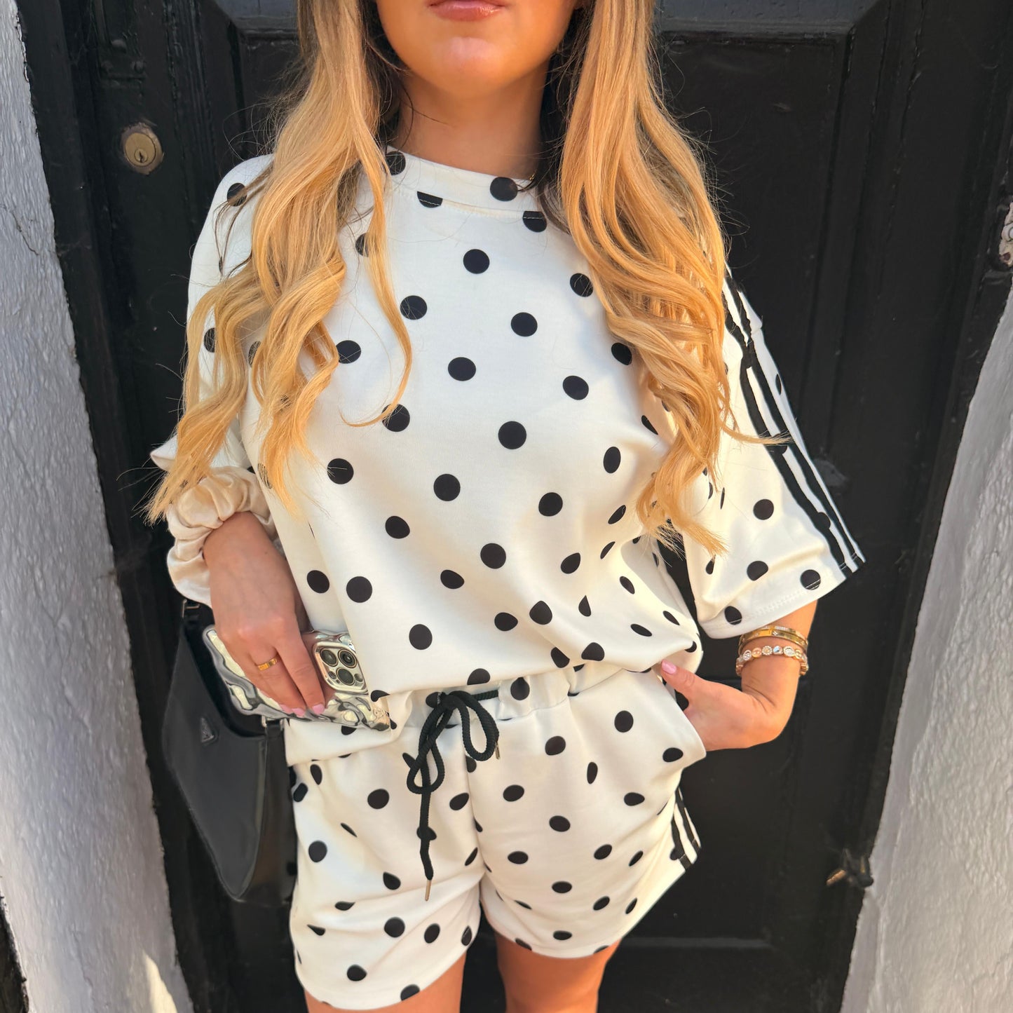 Adi Polka Dot Top & Shorts Set