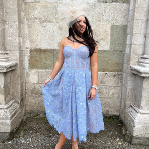 RENT £82 | BUY £220 Nadine Merabi Olivia Blue Dress - RRP £365