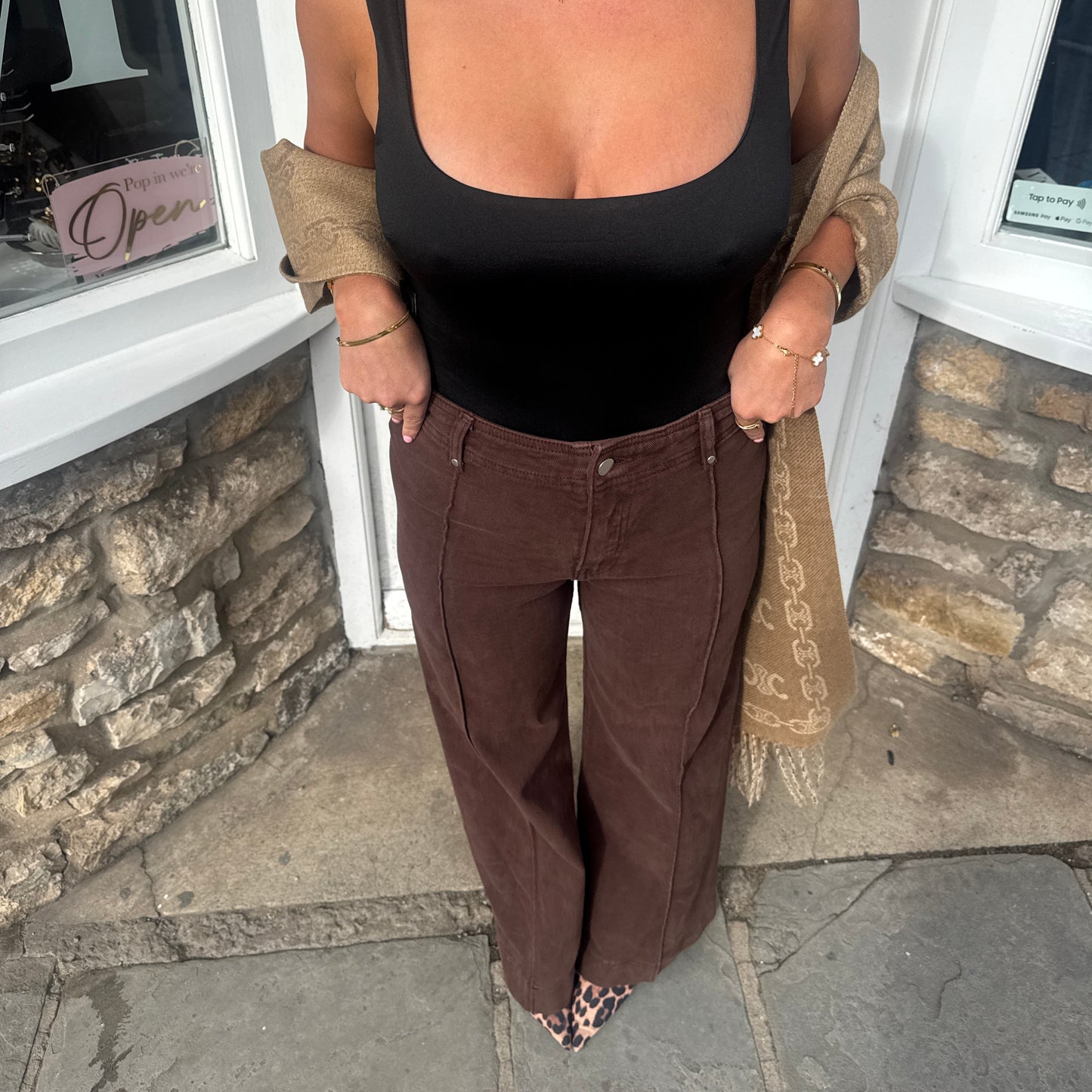 Kirsty Seam Detail Flare Jeans