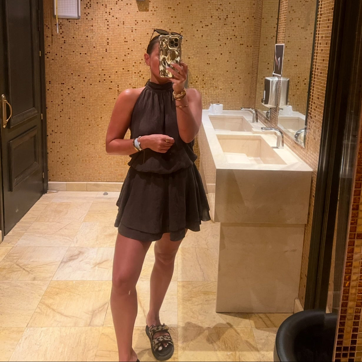 Layla Halterneck Mini Dress