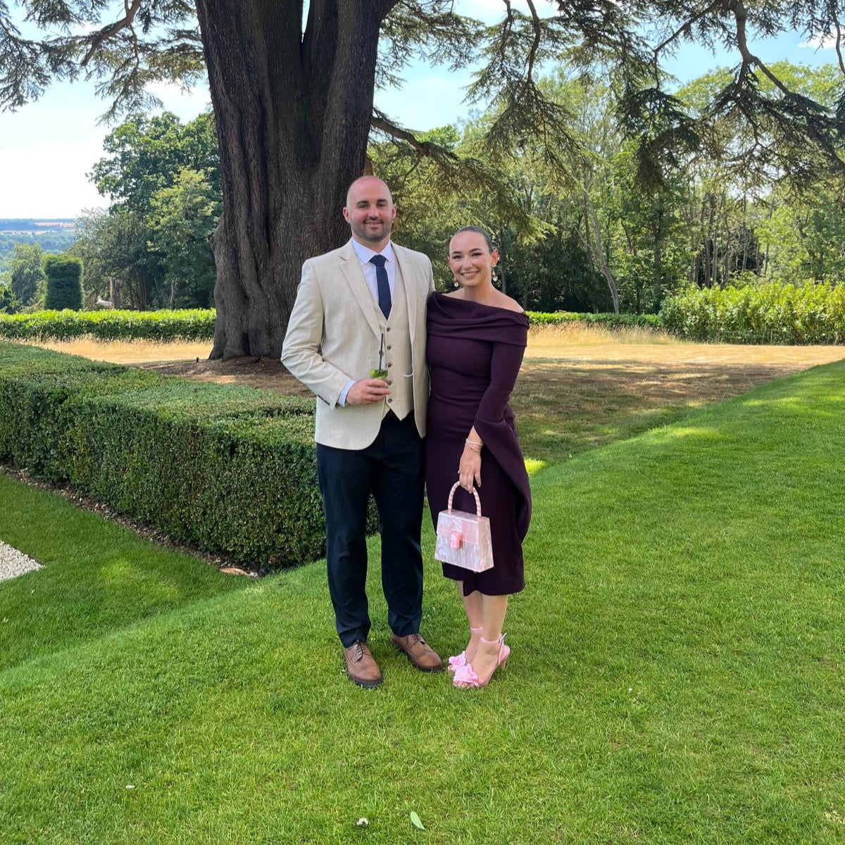 RENT | BUY Solace London Arden Plum Midi Dress