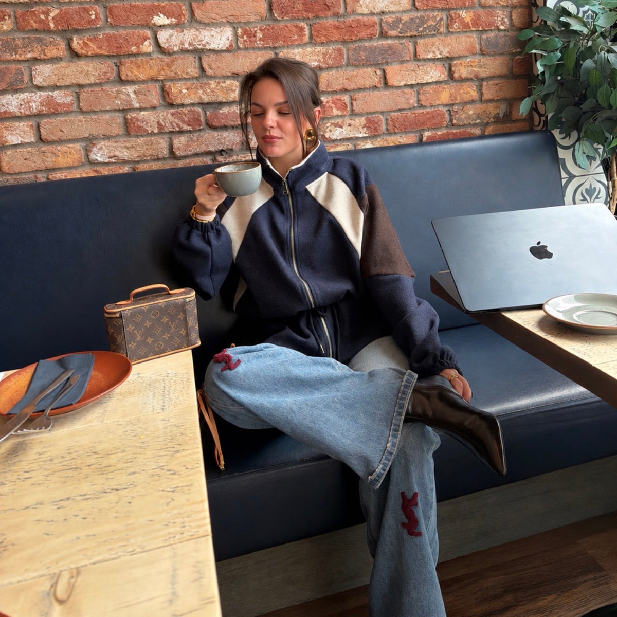 Colourblock Panel Jacket