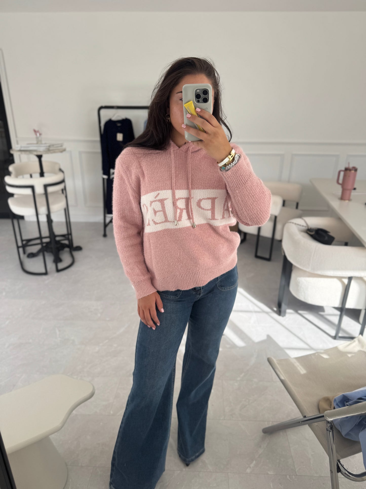 ‘Apres’ Drawstring Hoodie