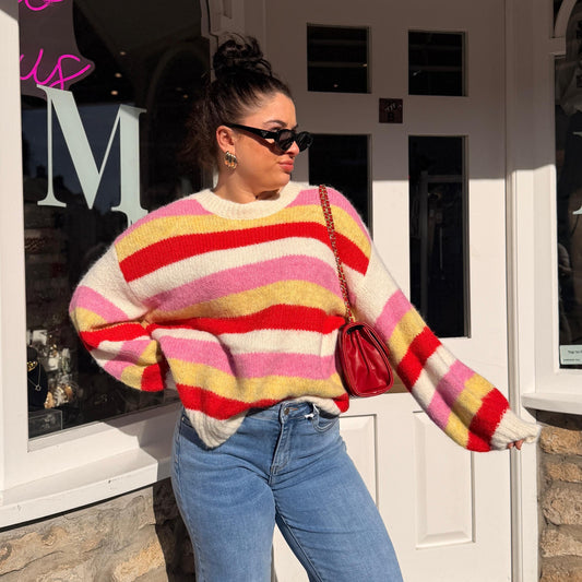 Jazmin Striped Knit Jumper