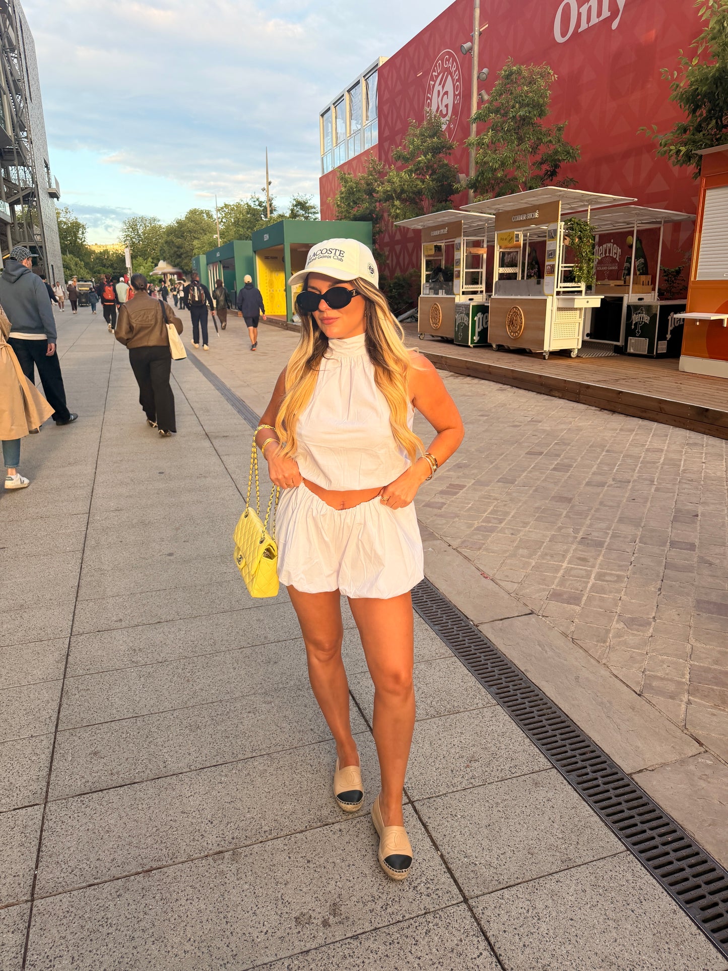 Bella Balloon Hem Blouse & Shorts Set