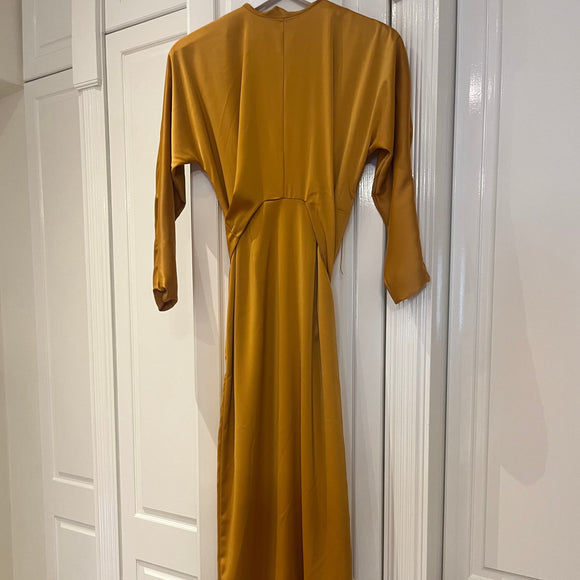 PRE LOVED ASOS Mustard Midi Dress