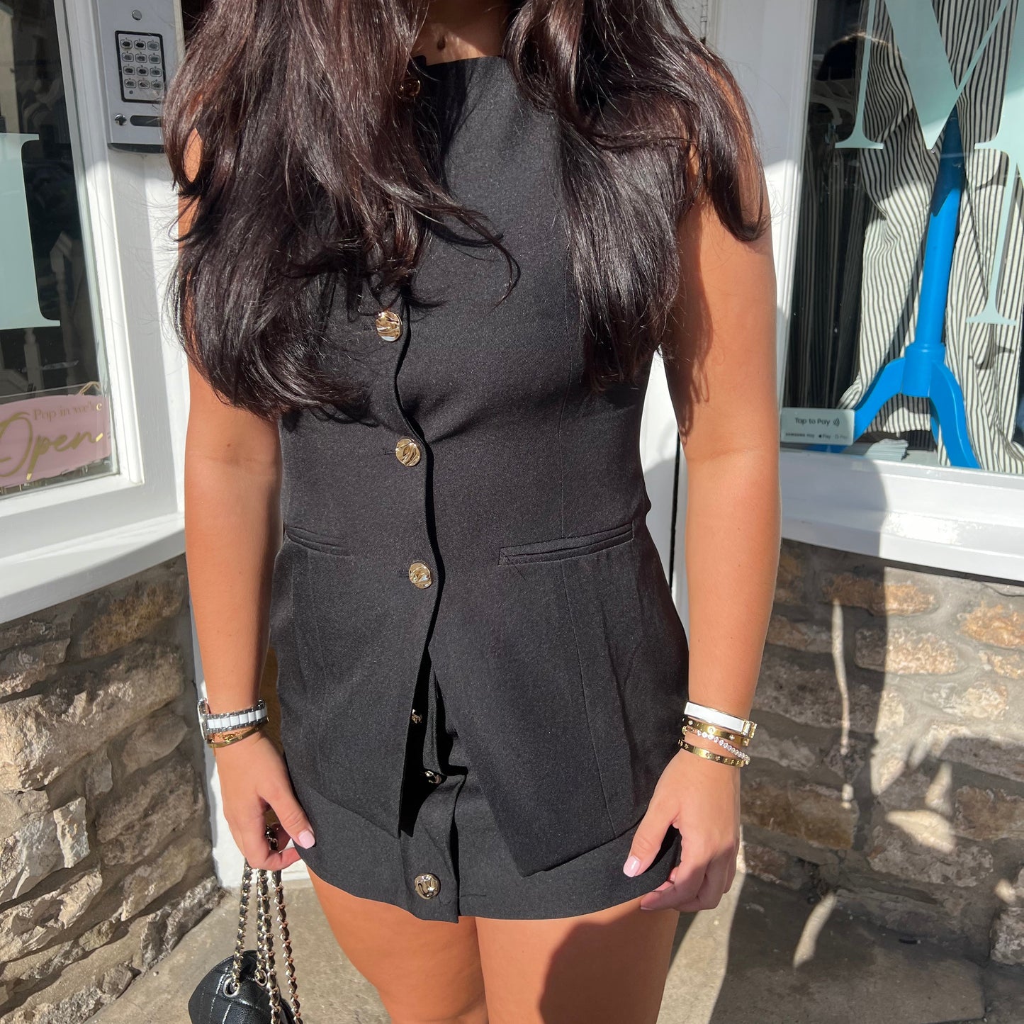 Mila Tailored Button Waistcoat