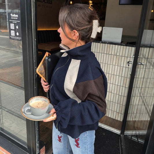 Colourblock Panel Jacket