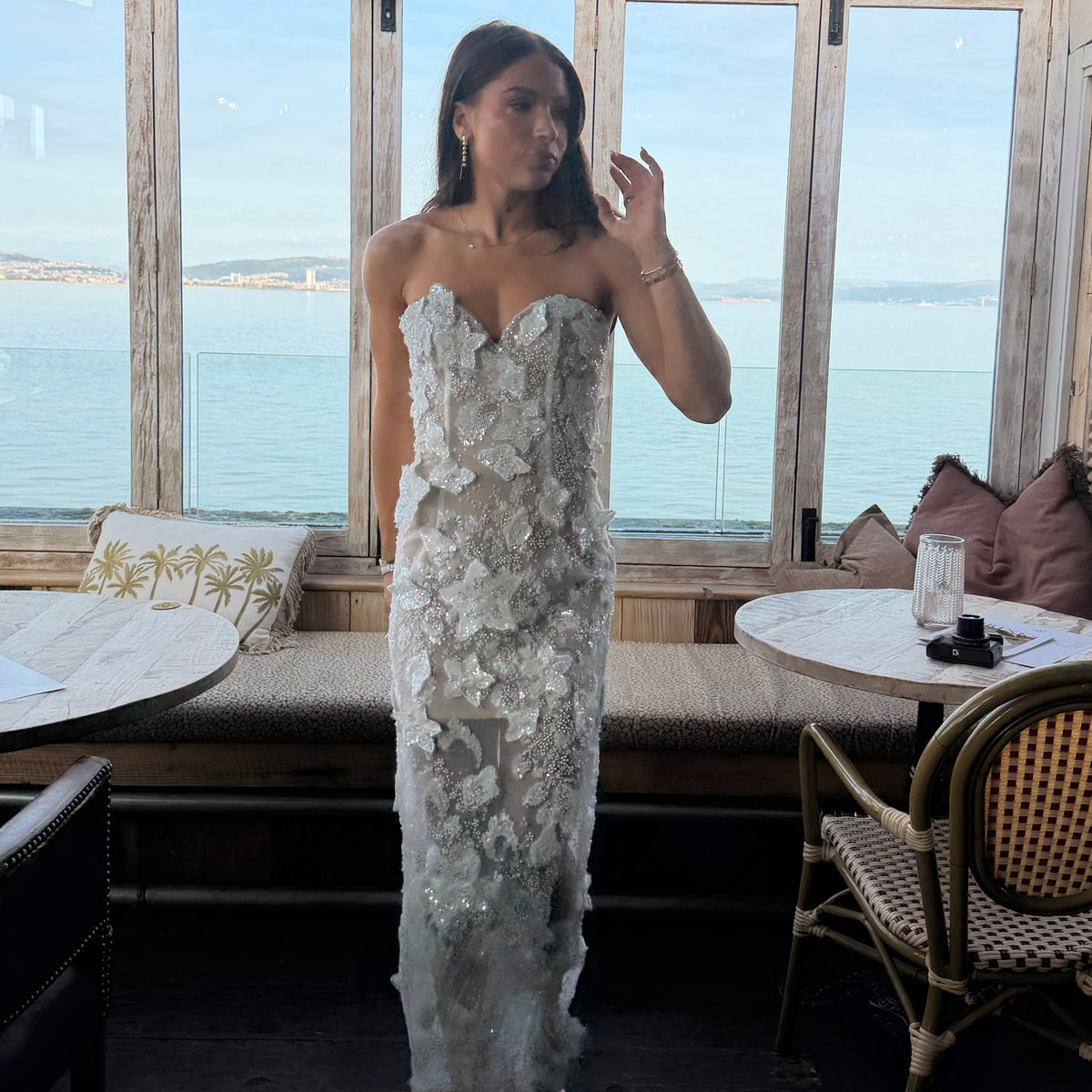 RENT | BUY Bronx & Banco Dahlia White Maxi Dress