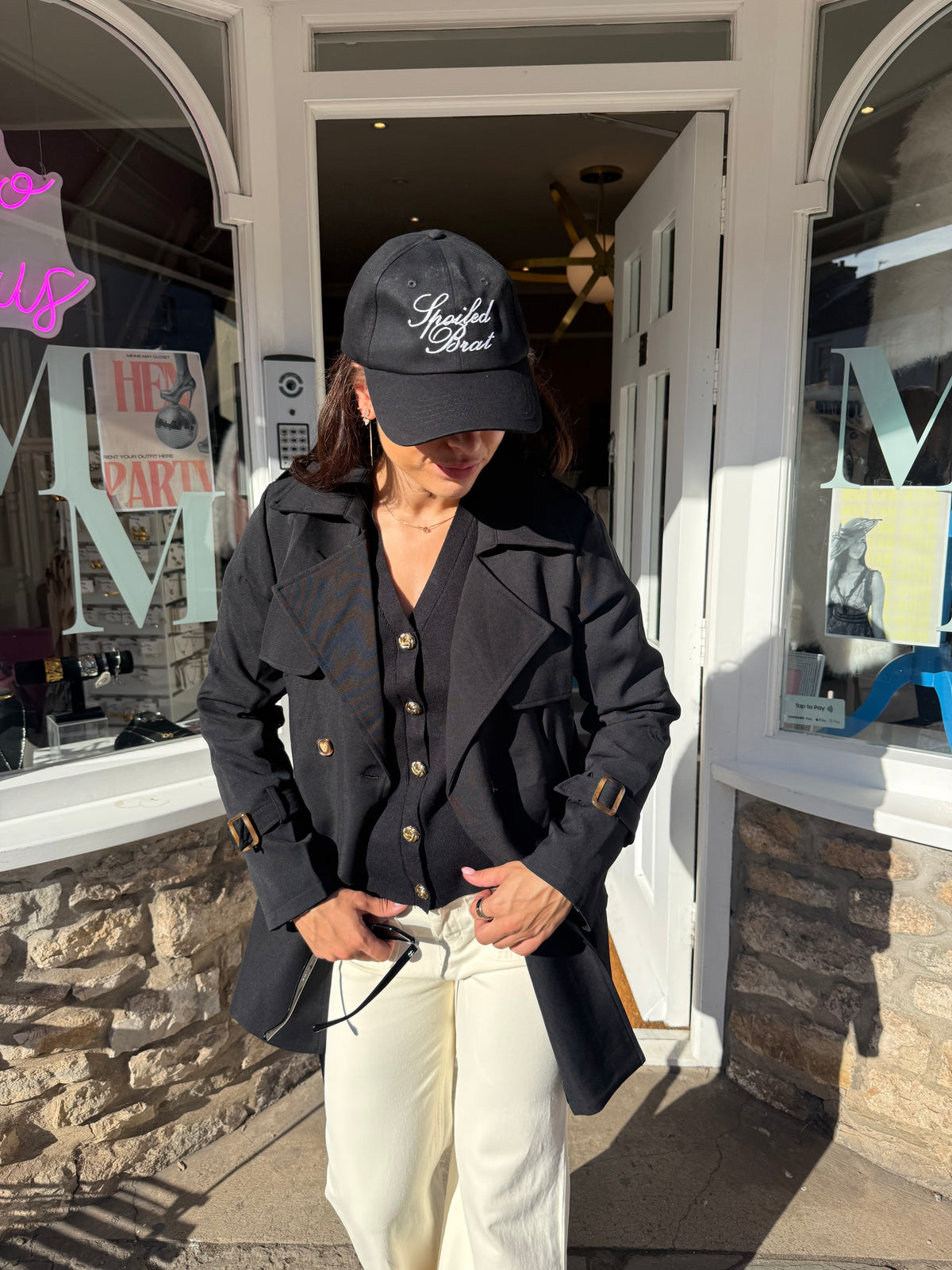 Dani Short Belted Trench Coat