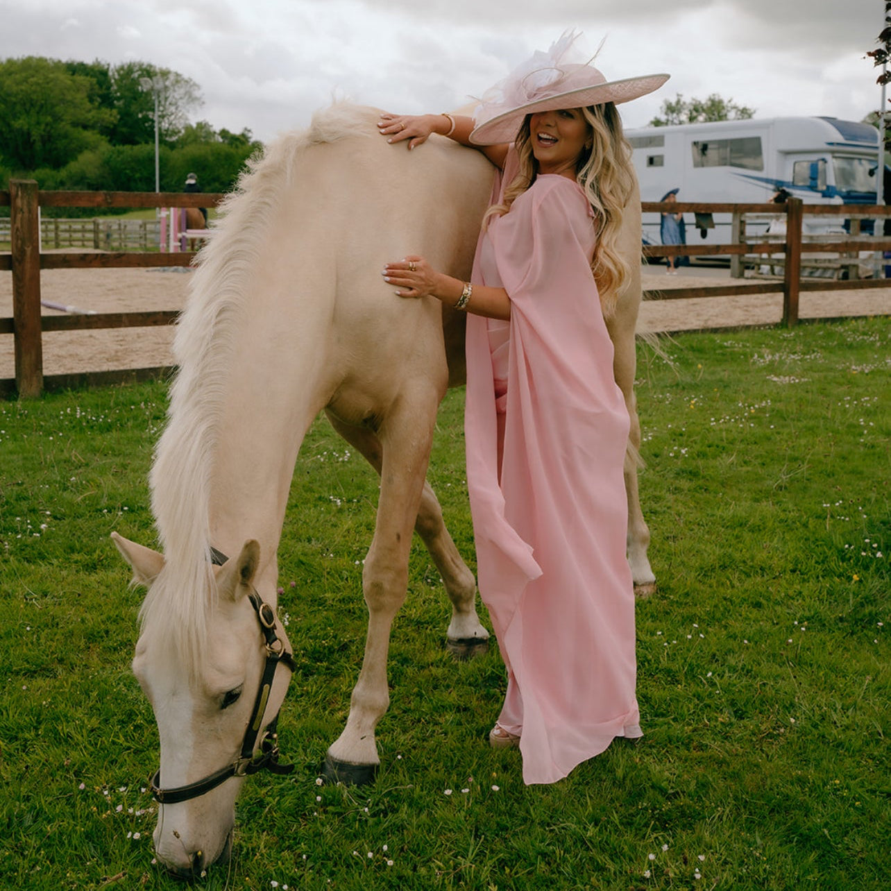 RENT Chiffon Pink Shawl- Long