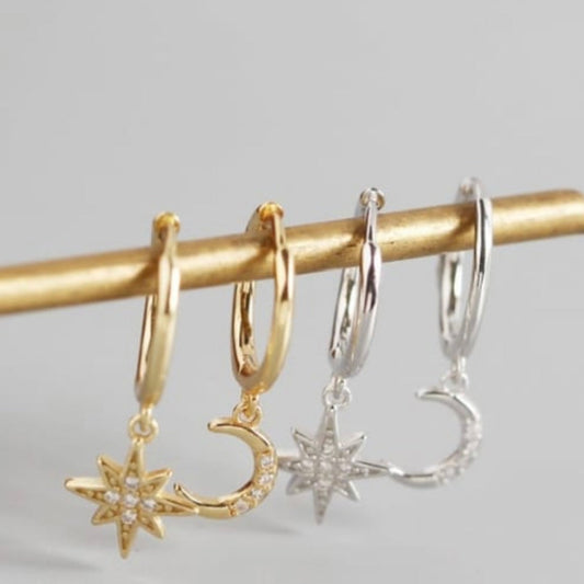 Moonlight Dream Huggie Earrings