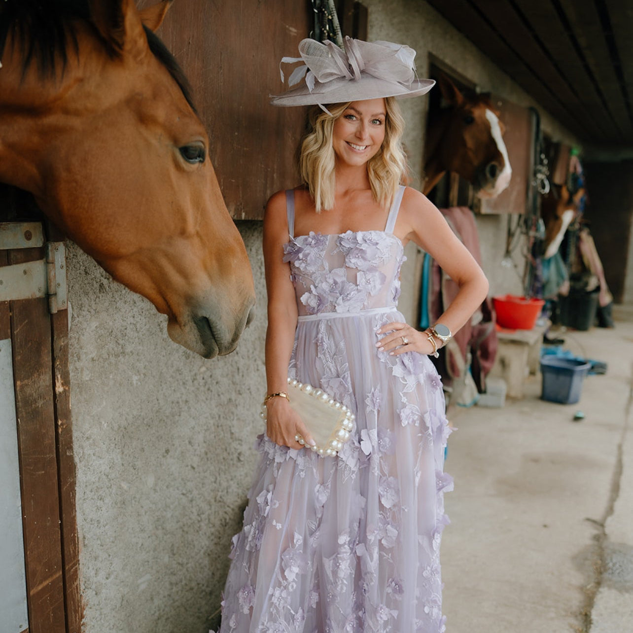 RENT | BUY Bronx & Banco Anastasia Lavender Maxi Dress