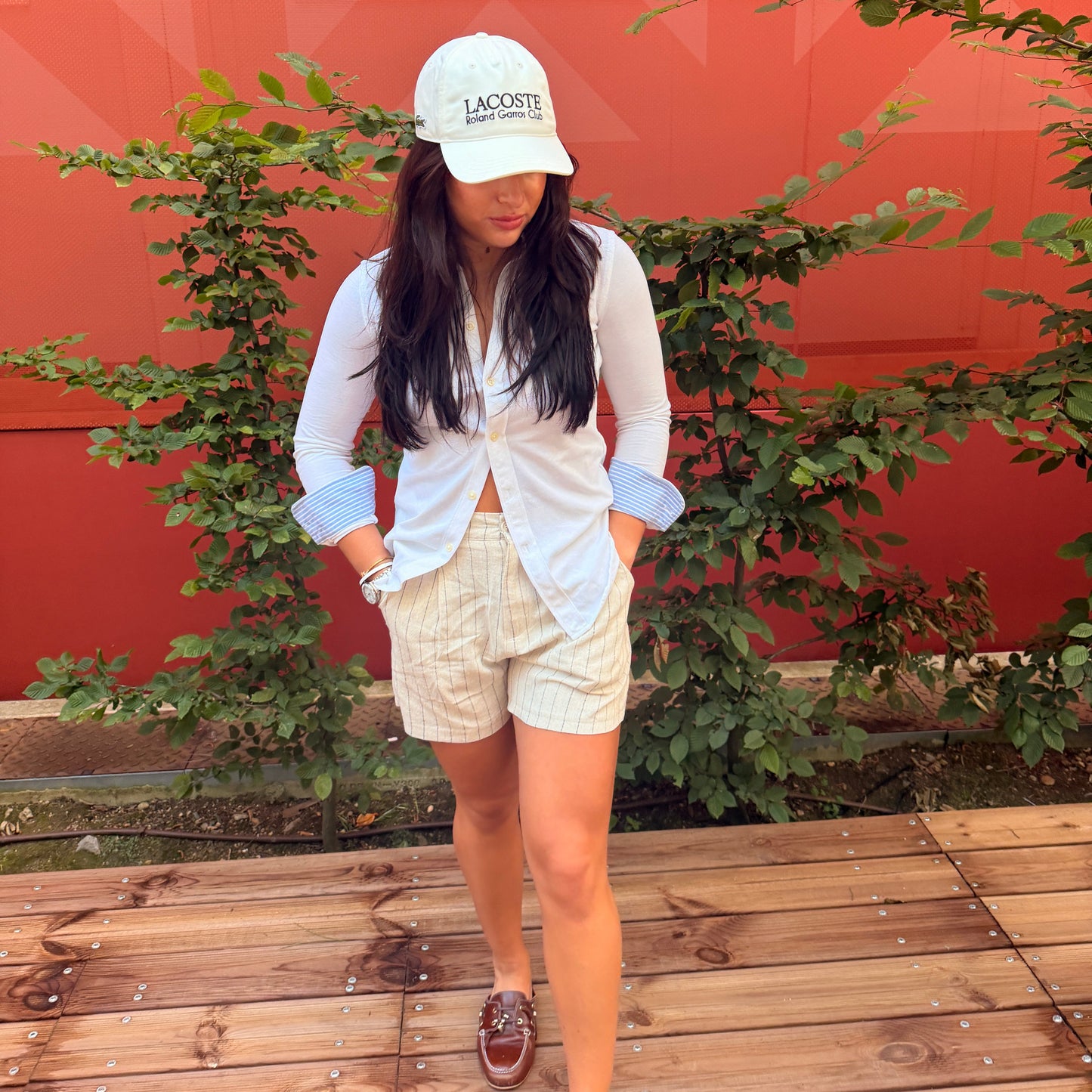 Ada Striped Linen Shorts