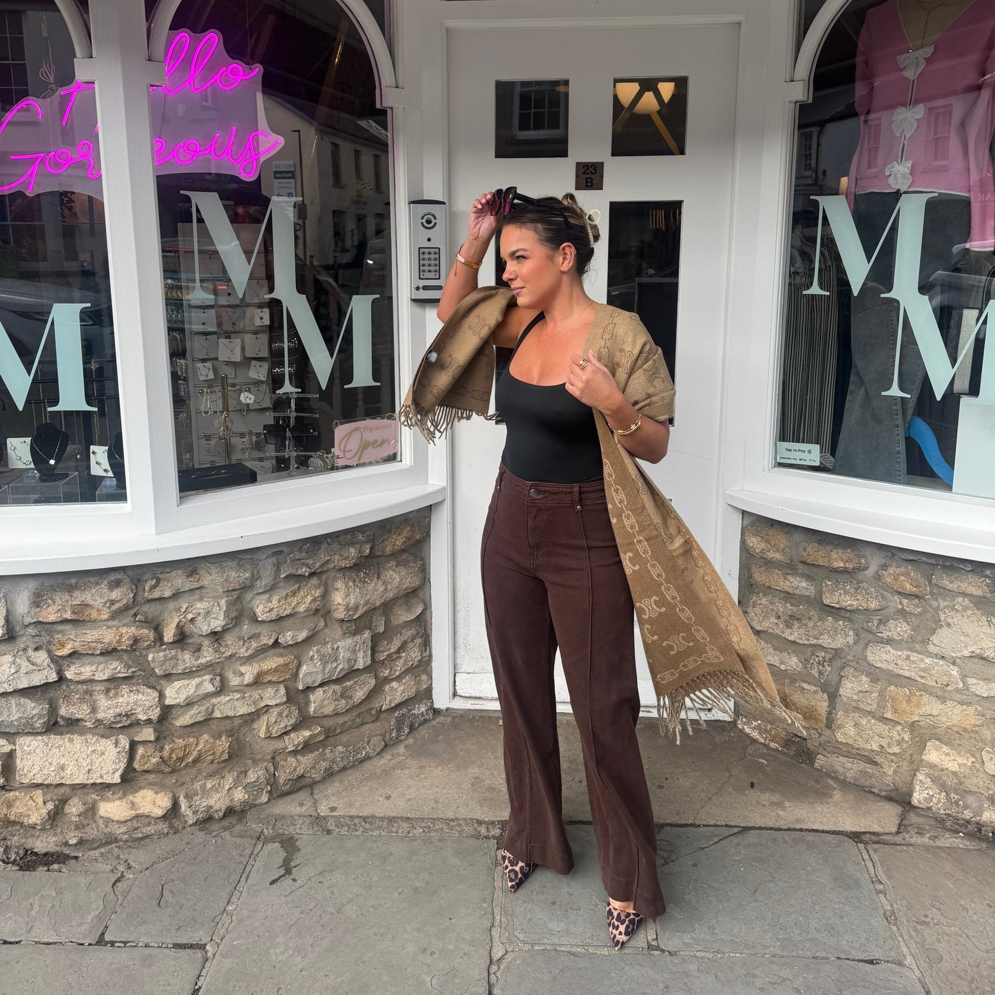 Tania Triomphe Wool Blend Scarf