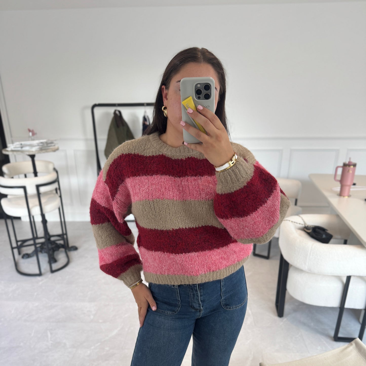 Josie Striped Soft Knit Jumper