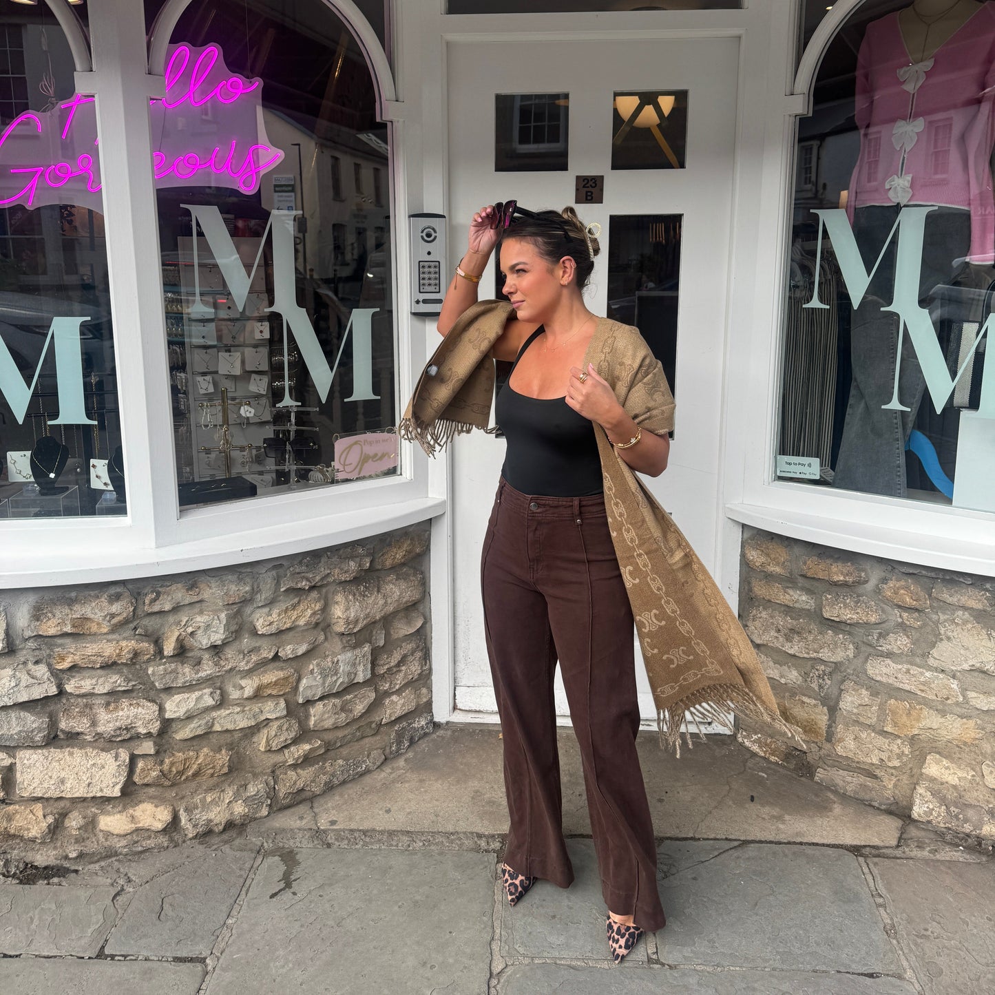 Kirsty Seam Detail Flare Jeans