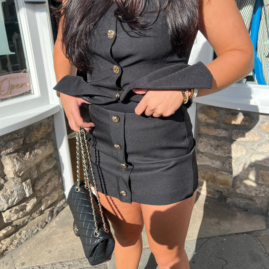 Skye Tailored Button Front Skort