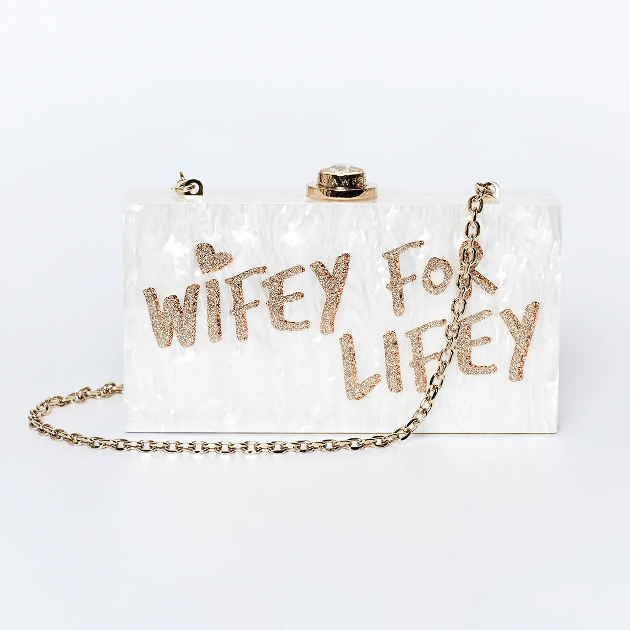 RENT | BUY Sophia Webster - 'Wifey for Lifey' Clutch - RRP £400