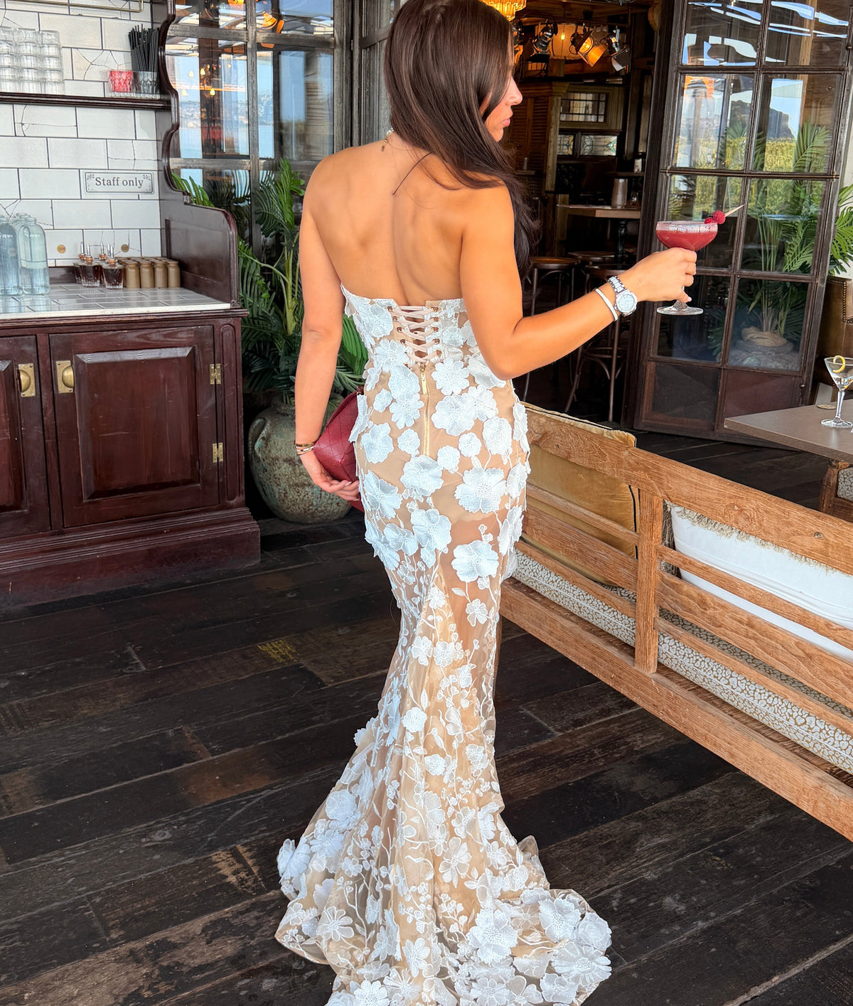 RENT | BUY Bronx & Banco Jasmine White Gown Dress