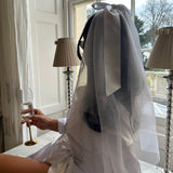 RENT £15 | BUY £40 Gigi and Olive - Ribbon bow veil - RRP £65