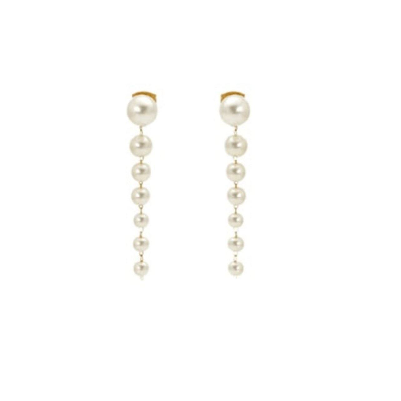 Pearl Tassel Drop Earrings