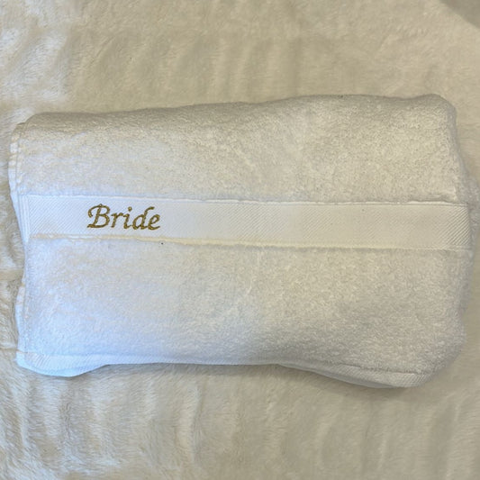 SAMPLE SALE Bride Towel
