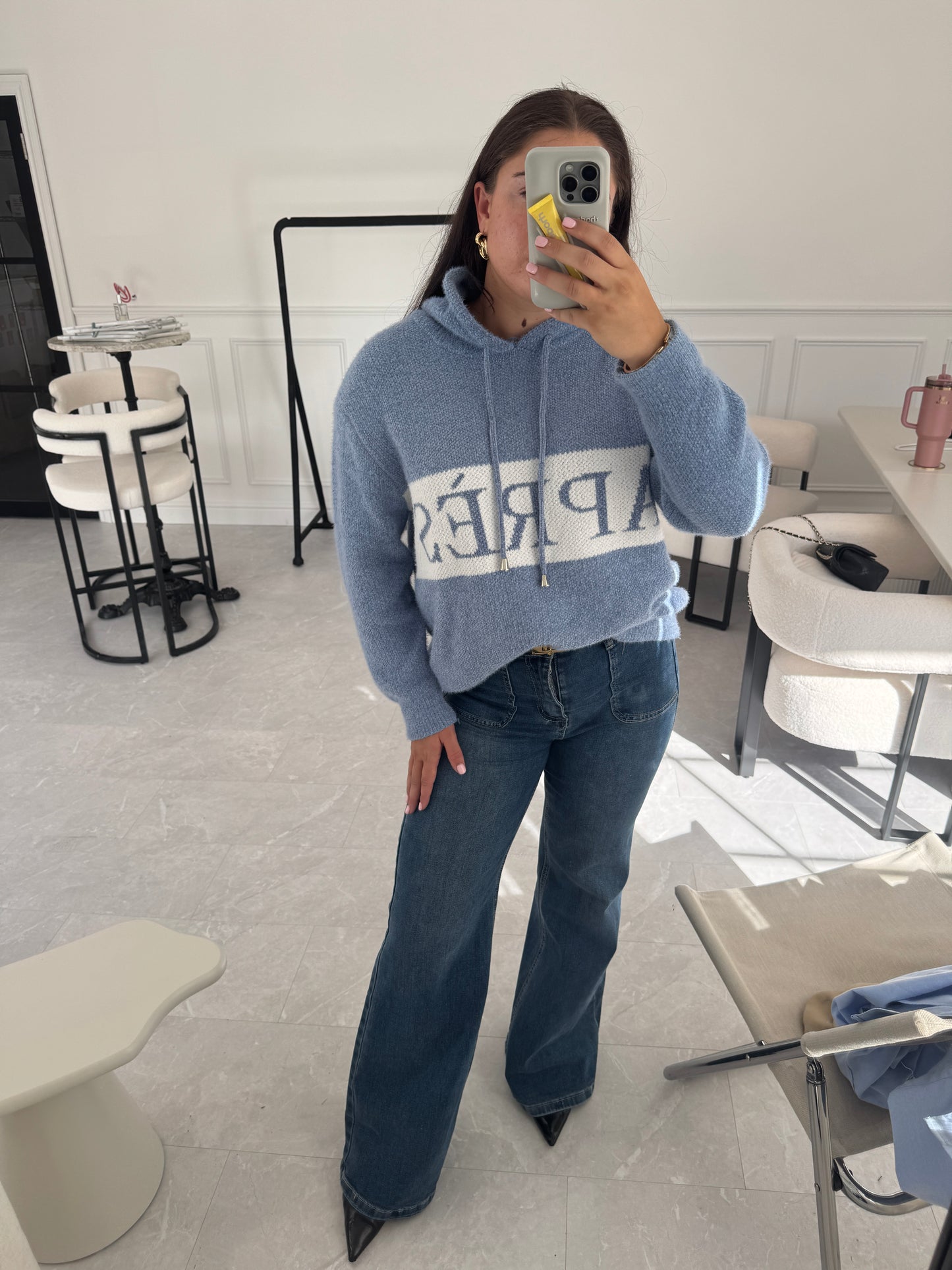 ‘Apres’ Drawstring Hoodie