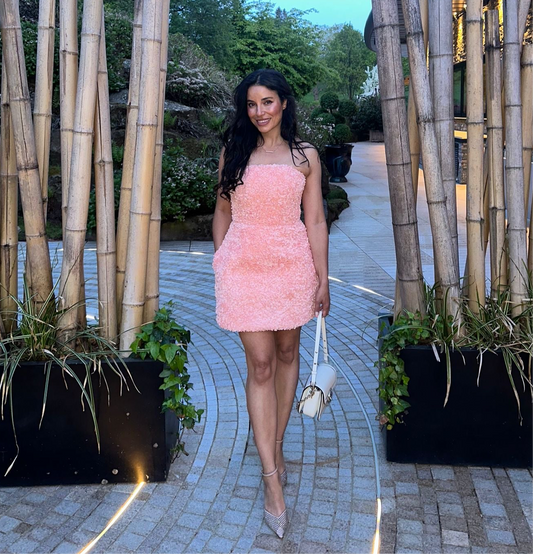 RENT | BUY Nadine Merabi Maisy Peach Dress