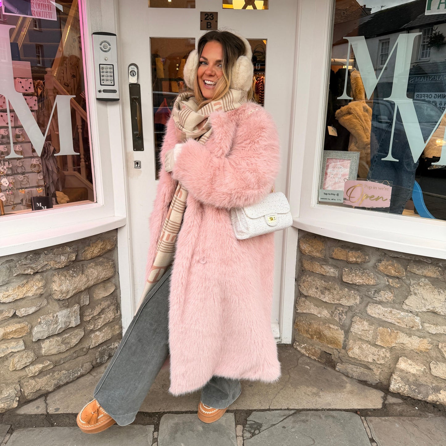 Carmel Faux Fur Long Coat