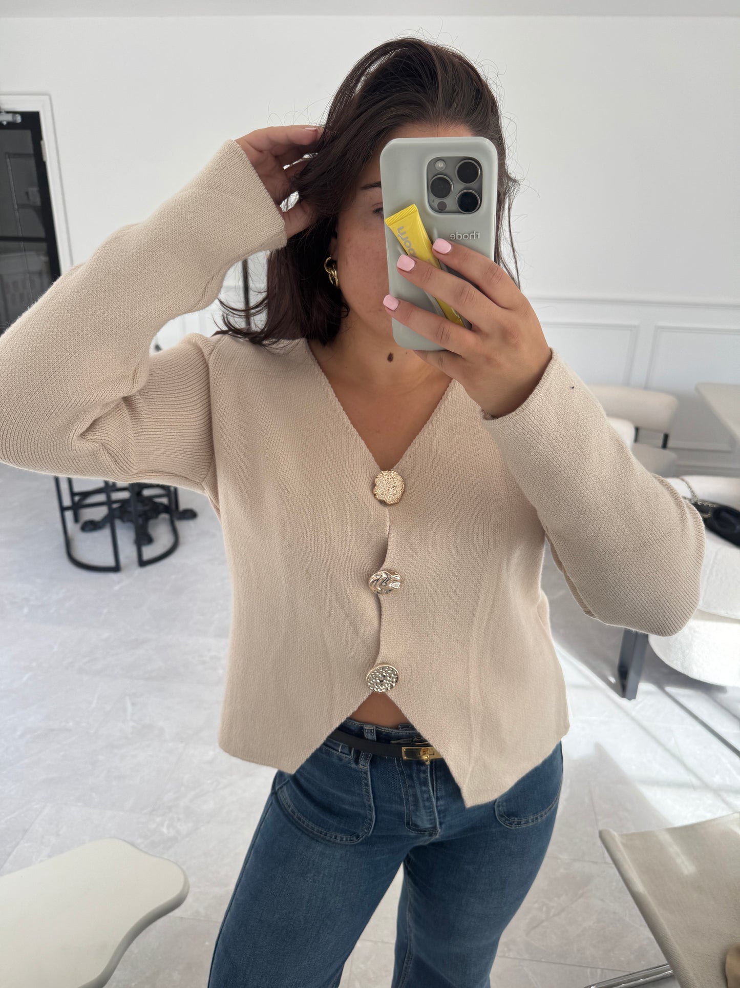 Gia V Neck Cardigan