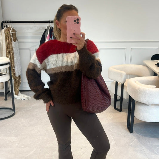 Katie Colour Block Knit Jumper